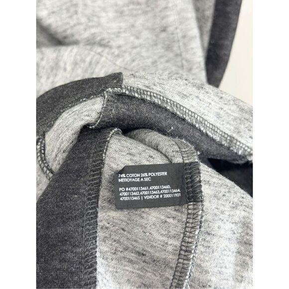 Club Monaco Mini Bodycon Dress Size 2 Gray Black Long Sleeve Cotton Blend Zip Up - Picture 8 of 9